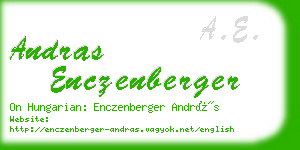 andras enczenberger business card
